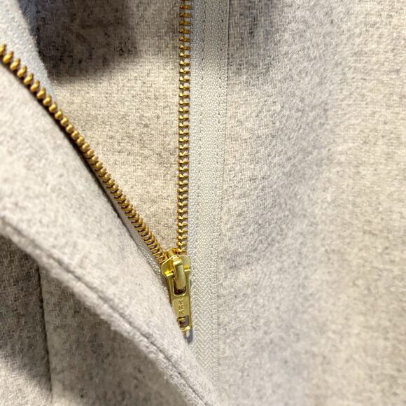 J. Crew Gray Wool Blend City Coat - size 8 Petite - Picture 7 of 8